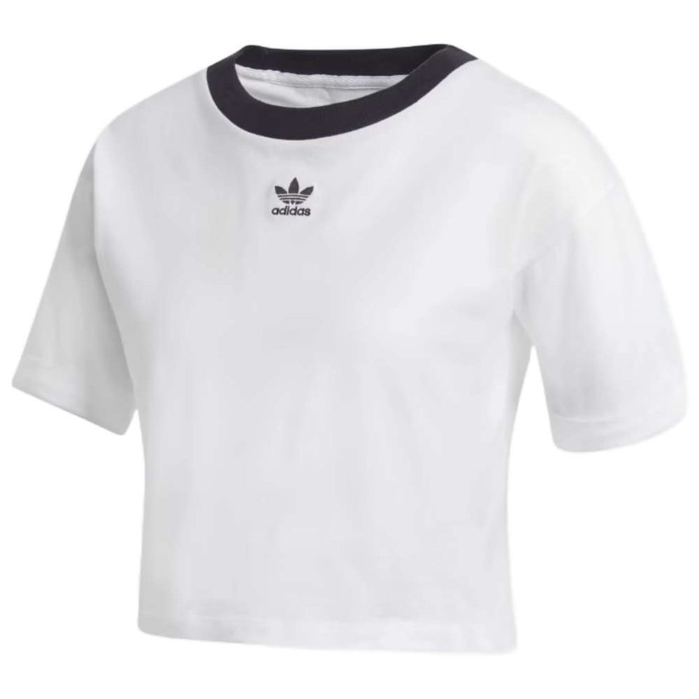 Women’s Adidas NWT White / Black Cropped Top - Picture 2 of 9